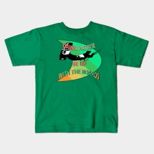 Freestyle Kitesurfer Be Up With The Boards Fun Pun Kids T-Shirt